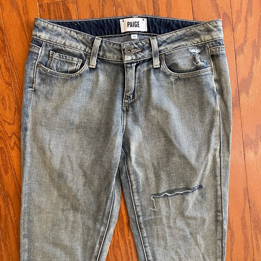 Paige Jimmy Jimmy Skinny Distressed Jeans